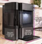GE Profile Opal Ultra, máquina de hielo para pepitas de encimera, tanque lateral XL de 1 galón, exclusivo de Amazon, 38
