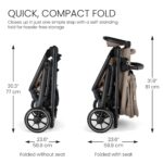 Britax Prism - Cochecito modular para bebés y niños pequeños, asiento de automóvil compatible con telas de primera calid