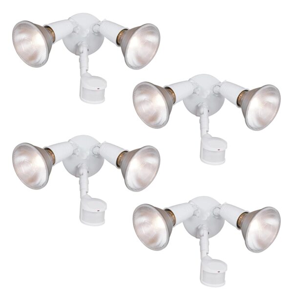 Reflector de Seguridad con Sensor de Movimiento HALO MS185W-4PK Blanco 200 Watts Máximo Paquete de 4