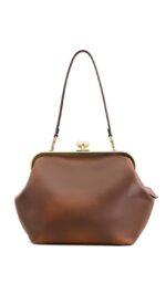 Bolso Coach Kisslock Frame 27 CEV14 Piel Marrón Cierre de Beso