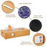 Mesa de Fuego para Exteriores MERXENG Modelo 02 Amarillo Gas Natural 50000 BTU con Cubo de Hielo Integrado