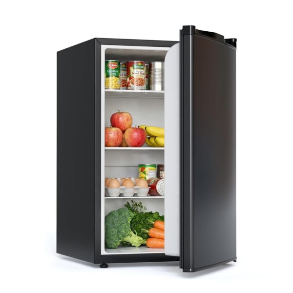 COWSAR Refrigerador para dormitorio sin congelador, 4.4 pies cúbicos, refrigerador de oficina con termostato ajustable,