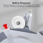 Garvee Automatic Meat Slicer, 550W Deli Slicer with 12" Carbon Steel Blade, Meat Slicer Machine with Adjustable Thicknes