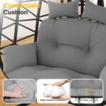 Silla Colgante Doble Suteck BZ-1789 con Soporte para 2 Personas Capacidad 700 Libras Color Negro