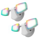 Reflector de Seguridad HALO ESF WiZ Smart Non-Motion Modelo ESF2ARGBWFW-WiZ-2PK Blanco 4400 Lúmenes Wi-Fi Paquete de 2