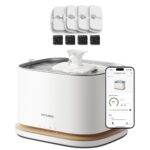 Fuente de Agua PETLIBRO Dockstream 2 para Gatos y Perros PLWF116 Acero Inoxidable 3 Litros Inalámbrica con Monitoreo por