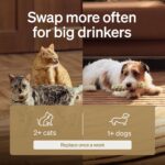 Fuente de Agua PETLIBRO Dockstream 2 para Gatos y Perros PLWF116 Acero Inoxidable 3 Litros Inalámbrica con Monitoreo por