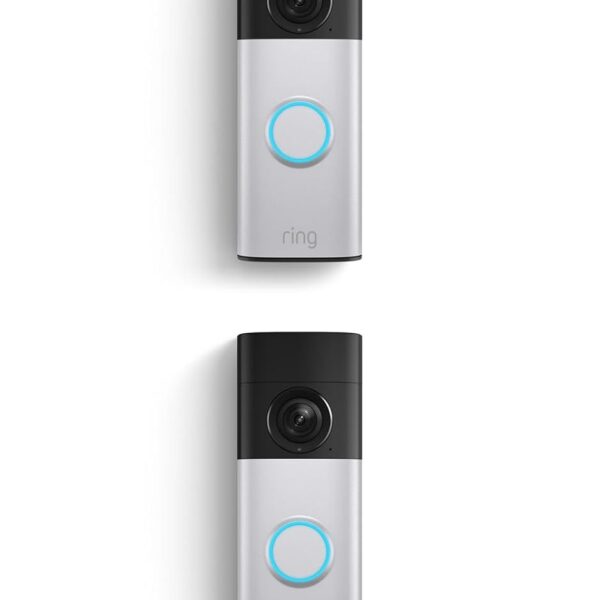 Videotimbre inalámbrico Ring Plus (modelo más reciente): Retinal 2K con video de gran angular, zoom mejorado hasta 6x, v