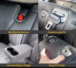Funda de Asiento Clazzio AMZL-7036VVV Cuero Ivory para Dodge Ram 1500 Quad Cab 2006-2008 Asiento Trasero 60/40