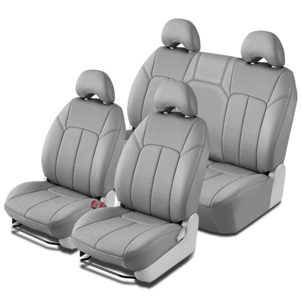 Funda de Asiento Clazzio AMZL-7311LLL Ford Focus Sedan 2012-2013 S SE Piel Perforada Color Gris Claro Asiento Delantero