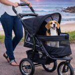 Cochecito para Mascotas Pet Gear NV Modelo 8450NVSD Neumáticos de Gel de 12 Pulgadas Diseño Manchado
