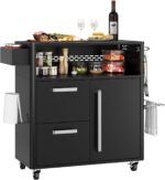 Carrito de parrilla para exteriores resistente con mesa de preparación de acero inoxidable, carrito móvil para isla de b