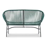 Juego de Muebles de Patio Christopher Knight Home Dessa 378796 3 Piezas Verde Azulado Ratán Sintético y Hierro