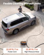 Lavadora a Presión Eléctrica VEVOR HPGF2000 1958 PSI 2.5 GPM con 4 Boquillas y Varita de Extensión de Metal