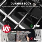 Parrilla de Gas Propano Feasto GL5101B 5 Quemadores con Quemador Lateral y Quemador de Sellado Cuerpo y Tapa Esmaltados