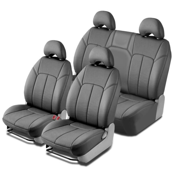 Funda de Asiento Clazzio AMZL-7581GGG Chevrolet Impala 2010-2013 Banca Trasera 3 Cabeceras Gris Cuero Perforado