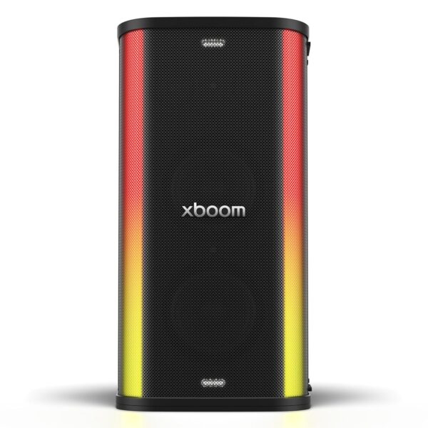 LG xboom Stage501 de will.i.am, altavoz para fiestas, woofer de 5.25 pulgadas y controladores dobles de rango medio de 2