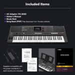 Yamaha Teclado portátil PSR-I610 de 61 teclas perfecto para música del mundo con 927 voces de instrumentos, incluyendo 5