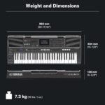 Yamaha Teclado portátil PSR-I610 de 61 teclas perfecto para música del mundo con 927 voces de instrumentos, incluyendo 5