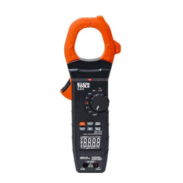 Klein Tools CL910 2000 V 2000 A AC/DC Medidor de abrazadera digital de rango automático con TRMS, luz de trabajo, pantal