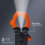 Klein Tools CL910 2000 V 2000 A AC/DC Medidor de abrazadera digital de rango automático con TRMS, luz de trabajo, pantal