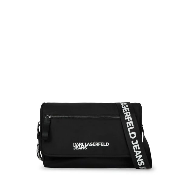 Bolso Bandolera Karl Lagerfeld Jeans B1M30249-BLK-1SZ Nailon Negro Mediano