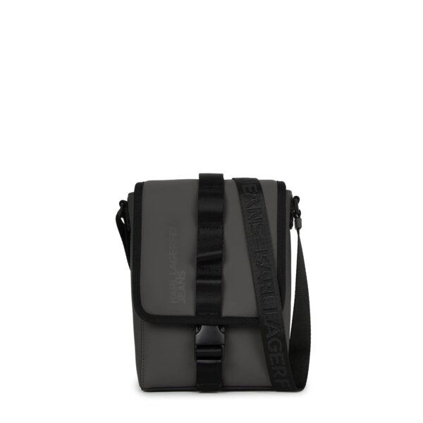 Bolsa de reportero Karl Lagerfeld Jeans B1M30148-3MG-1SZ piel sintética recubierta gris para hombre