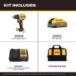 DEWALT Drill Set 20V MAX XR, 1/2 in. Brushless Cordless Drill Driver Kit With 5AH POWERSTACK Battery and Charger, LED Li