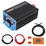 Inversor de Corriente Onda Pura GAOMON Modelo 1 4000W 12V DC a 120V AC Puerto USB 5V 2.1A 2 Salidas AC Control Remoto Ca