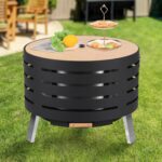 Fogata Exterior PeakPursuit Modelo F-RGAOQALCOLUSJTCT4UXR-OWEJCO Bajo Humo Acero al Carbono 30x30x20 Pulgadas con Atizad