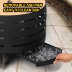 Fogata Exterior PeakPursuit Modelo F-RGAOQALCOLUSJTCT4UXR-OWEJCO Bajo Humo Acero al Carbono 30x30x20 Pulgadas con Atizad