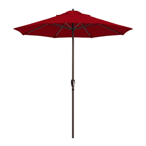 Sombrilla California Umbrella AMZ2452633910468 7.5 Ft Tela Sunbrella Inclinación Automática Marco de Aluminio Poste Bron