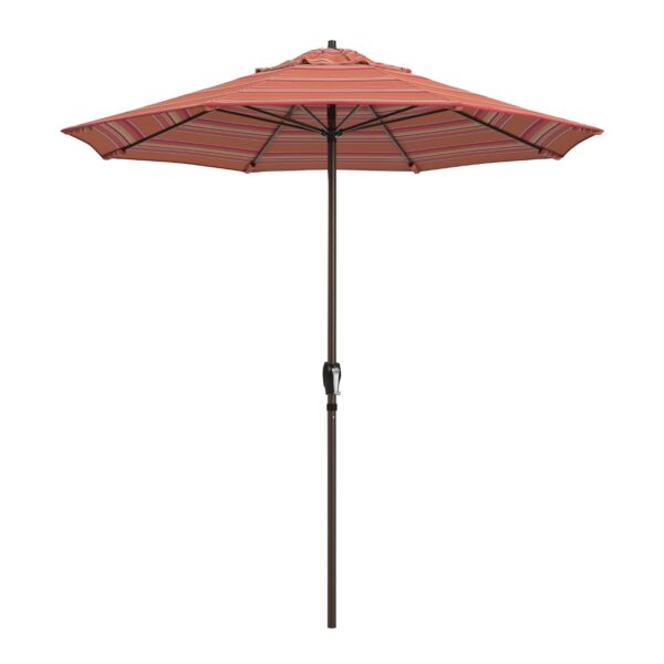 Sombrilla para Patio California Umbrella 7.5 Pies Tela Sunbrella Resistente a Decoloración Inclinación Automática Marco