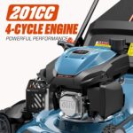 Cortacésped SENIX G-H-FIVE 3 en 1 22 Pulgadas Autopropulsado Gasolina 201cc 4 Ciclos Chasis de Acero