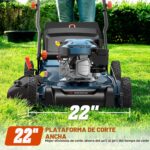Cortacésped SENIX G-H-FIVE 3 en 1 22 Pulgadas Autopropulsado Gasolina 201cc 4 Ciclos Chasis de Acero