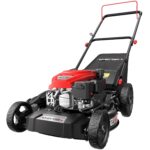 Cortacésped a gas Amerisun AV8621P 21 pulgadas motor OHV 144cc 2 en 1 con acolchado y descarga lateral ajuste de altura