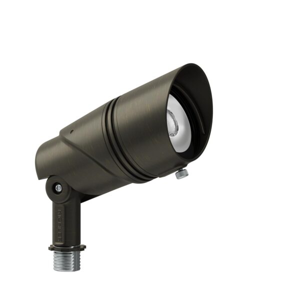 Luz de Acento Kichler Varia Mediana Ajustable Integrada Centennial Brass CCT Seleccionable IP66 16311CBR