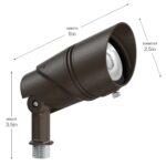Luz de Acento Ajustable Kichler Varia Medium Integrada LED Bronce Arquitectónico Texturizado 16311AZT