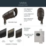 Luz de Acento Ajustable Kichler Varia Medium Integrada LED Bronce Arquitectónico Texturizado 16311AZT
