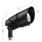 Luz de Acento Kichler Varia Large Adjustable Integrated 16312BKT Textured Black CCT Select IP66