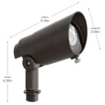 Luz de Acento Kichler Integra 16302AZT30 375 Lúmenes 35 Grados 3000K Bronce Arquitectónico Texturizado 12 Volts