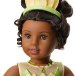 Muñeca American Girl Disney Princesa Tiana 18 Pulgadas Cabello Negro Rizado Ojos Marrones