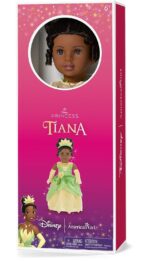 Muñeca American Girl Disney Princesa Tiana 18 Pulgadas Cabello Negro Rizado Ojos Marrones