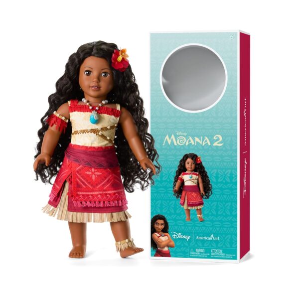 Muñeca American Girl Disney Moana JDF01 18 pulgadas cabello negro rizado ojos marrones