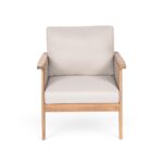 Juego de Muebles de Patio Christopher Knight Home Lorna 328943C 4 Piezas Madera de Acacia Teca Beige