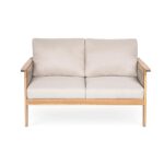 Juego de Muebles de Patio Christopher Knight Home Lorna 328943C 4 Piezas Madera de Acacia Teca Beige