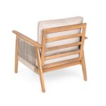 Juego de Muebles de Patio Christopher Knight Home Lorna 328943C 4 Piezas Madera de Acacia Teca Beige