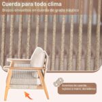 Juego de Muebles de Patio Christopher Knight Home Lorna 328943C 4 Piezas Madera de Acacia Teca Beige