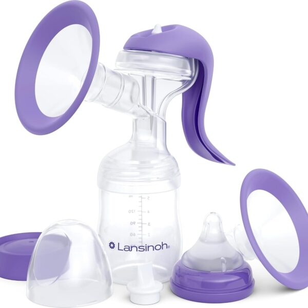Extractor de Leche Manual Lansinoh 50520 con Biberón de 5 Onzas Paquete de 6
