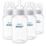 Biberón Anticólico Philips Avent SCY106/04 11 Onzas Flujo 3 Transparente Paquete 24 Unidades